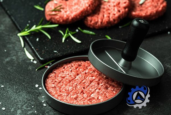 همبرگر زن دستی دسته دار